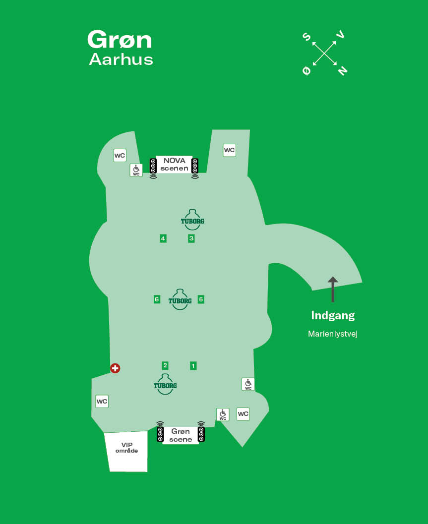 Kort over pladsen i Aarhus